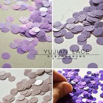 Handmade DIY Stage Clothing Clothes Decoration Bright Pieces Round Side Holes Beads Pieces Wedding Dresses Accessories Purple
