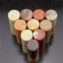 Shoushan stone old ridge practice round seal 1 5x1 5x5cm seal with shape miscellaneous seal twist seal stone