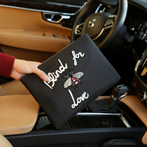 Mens bag 2022 new waterproof oxford burps with bag embroidered small bee canvas handbag letter enveloping wallet