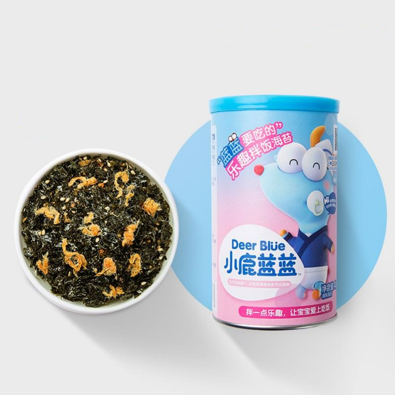 包邮小鹿蓝蓝宝宝海苔碎拌饭料儿童零食肉松调味料调料40gX1罐