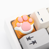 Mechanical keyboard personality key Cap Bear Claw cat claw metal key cap cute soft silicone hand feel mechanical keyboard key cap
