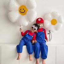 South Korea White Flowers Aluminum Film Balloon Sun Flowers Children Photo Birthday Party Decorable Graffiti Photo Props