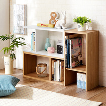 Lowerer container simple bookcase bookcase bookcase Nordic grid cabinet simple bunker wood storage cabinet