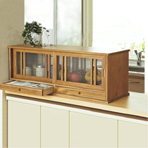Desktop solid wood cupboards Breathable cabinets Japanese side cabinets Kitchen bowls small cabinets Household vegetable cabinets Storage cabinets