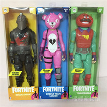 Export hand-run model pink bear tomato head fortress game night soldier action doll Tide play ornaments