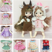 15cm 17cm doll clothing 8 bjd Ding pony dolls 16cm clothes dress dress dress pants