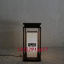 Art view lamp Dingding manufacturer outdoor imitation cloud stone engineering column head lamp 0 5m bronze plated straw terrace lamp lettering street lamp