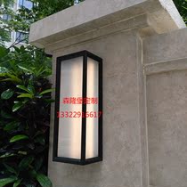 Outdoor Background Wall Lamp Modern Minima Glass Lamp Waterproof Doorway Stainless Steel Lamp Villa acrylic pillar lamp