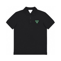 Spring Summer Pop New Woven Triangle Javis Comfort Fashion Capsized 100 Hitch Man Short Sleeve POLO Shirt