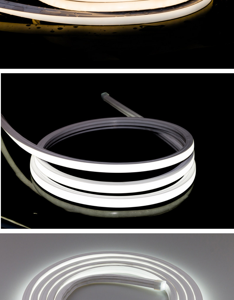 led柔性灯带条24v嵌入式线条灯带防水超亮楼梯展示柜子硅胶软灯条