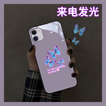 Butterfly Apple for iPhone11 phone case X light iPhoneX new 11ProMax glass XR silicone 8plus voice control iPhonese2