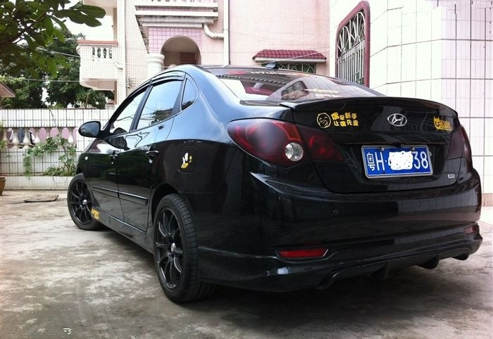 08-10款现代悦动小包围 悦动改装大小包围前后杠 尾翼