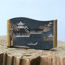 80 years old Hu Kaiwen Hui Ink ink block ink sticks old pine smoke ink ancient ink Chen Mo collection Jinan Doming Lake 3 2 two