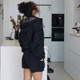 Akiyo Studio European and American Sports Suit Women 's Hooded Sweatshirt 코트 반바지 캐주얼 정장 Akiyo Studio European and American Sports Suit Women 's Hooded Sweatshirt 코트 반바지 캐주얼 정장