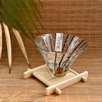 Japan imported Toyo Sasaki Yachiyo kiln Mount Fuji wine glass Tea cup Tea set Gold leaf tea cup