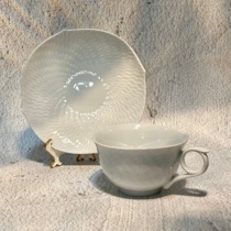 Spot Meissen Germany Mason White wave relief series Teacup Coffee cup 1 cup 1 dish