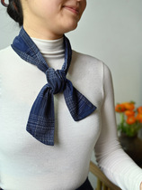 Mountain Day style retro headscarf 100 hitch Hair Rope Ins hair with decorative collar towels with versatile silk towels