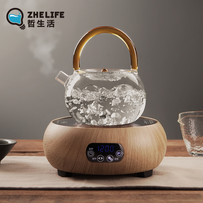 High temperature resistant glass teapot of boiling water with thick hot tea tea machine electricity TaoLu kettle suit household tea stove