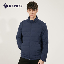RAPIDO winter new mens light and lightweight warm and comfortable simple short sports down jacket