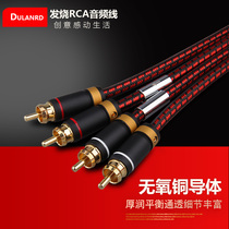 Audiophile monster oxygen-free copper HIFI red and white RCA two-on-two audio CD amplifier sound dual Lotus signal line