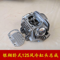 Motorcycle parts Yinxiang horizontal 125 air-cooled cylinder head assembly YX125 cylinder head assembly