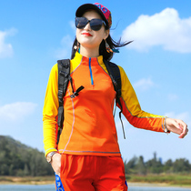 Outdoor Spring Autumn Speed Dry Jersey Woman Sports Speed Dry T-shirt Running Fitness Mountaineering Elastic Breathable Quick Dry Jersey Woman Long Sleeve