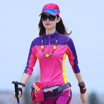 Outdoor long sleeve Leisure Sports color color quick drying clothes T-shirt women long sleeve walking fast size breathable perspiration collar