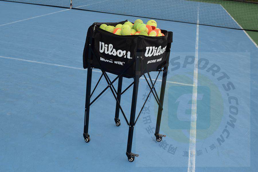 wilson威尔逊便携式网球车网球框折叠式教练车网球框装球车包邮