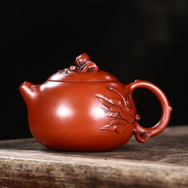 Taiwans early Purple Sand factory old pot master Wang Yinxian made handmade old Zhu Mud Shoutao Shih Tzu Pot