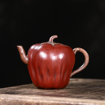 Purple Sand Old Pot Chen Mingyuan handmade Taiwan Old Pot Ming and Qing Dynasties famous one-hole old red mud green Pepper pot