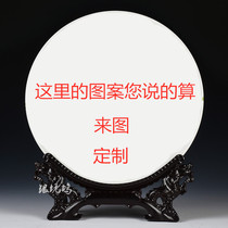 Customized various patterns sizes specifications decorative plates gifts porcelain plates presidents portraits porcelain plates