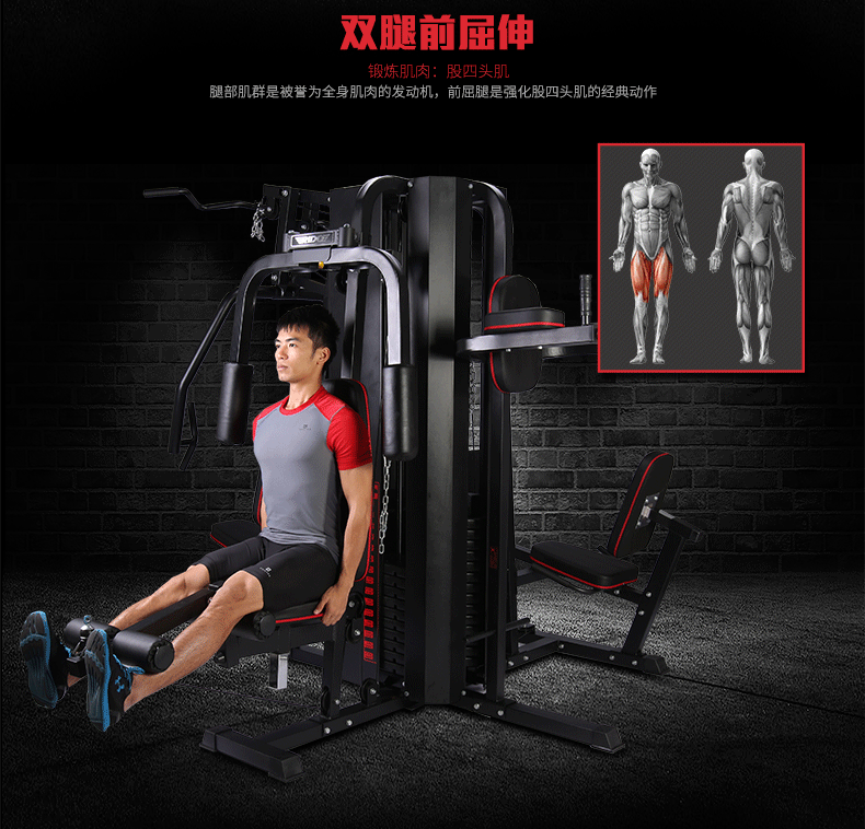 rido力动综合训练器5人站大型力量多功能家用健身房运动器材tg70【力