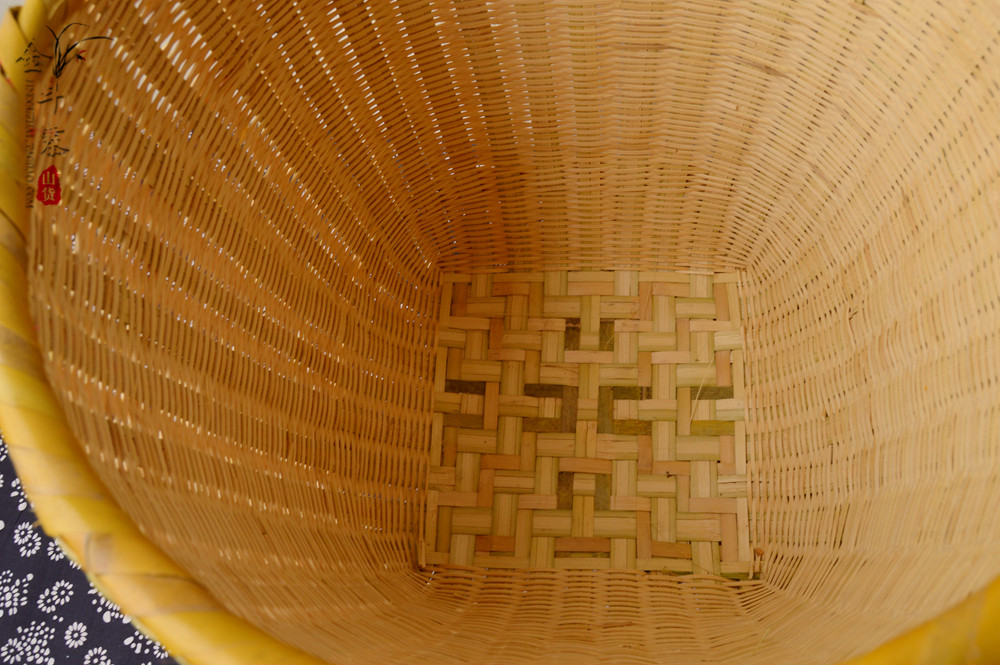 包邮手工竹编筐精致大竹筐篓子超市饭店展示收纳篮竹箩筐抬篓新款