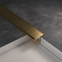 Holding Yong side strip floor press Strip t aluminum alloy strip background wall decorative strip T tile seam strip D-shaped 68 strip