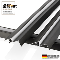 Ceiling long strip aluminum joint metal strip plate closing corner Press strip decorative strip edge strip edging edge strip White