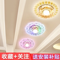 Modern simple crystal light aisle Light Corridor light porch light porch light Creative led spotlight embedded ceiling light downlight Downlight