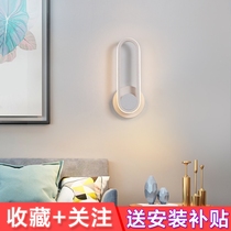 Bedside wall lamp bedroom stairs simple modern led lamps creative rotatable living room study background wall wall lamp