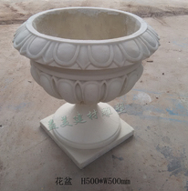 Sandstone flower pot Flower pot Outdoor garden flower pot Artificial sandstone sculpture European style flower pot Landscape garden flower pot