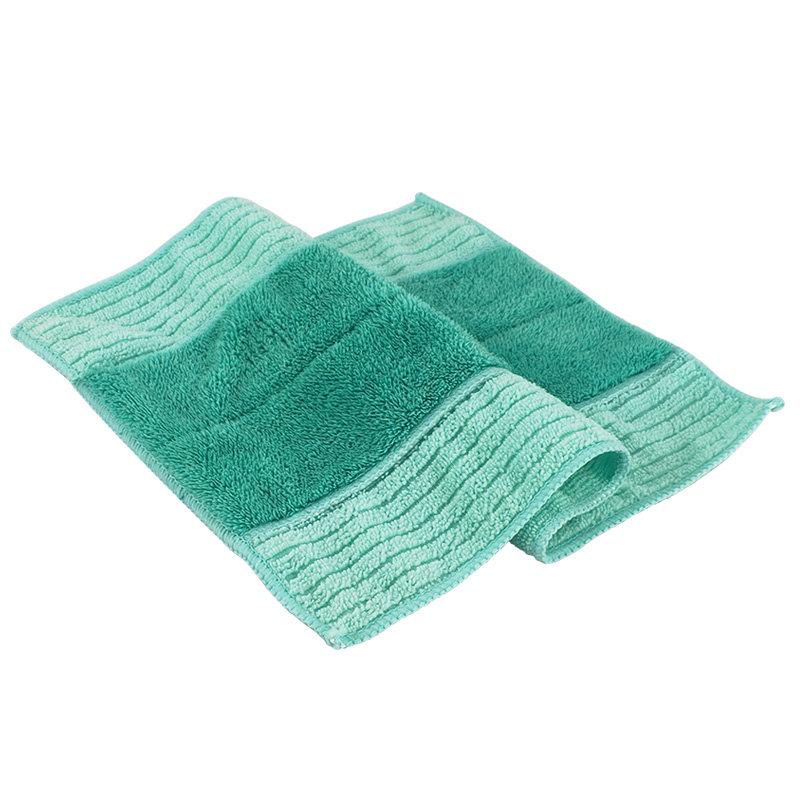 3条装平板拖把替换布毛巾墩布拖地布地板拖布头夹固式家用拖把布