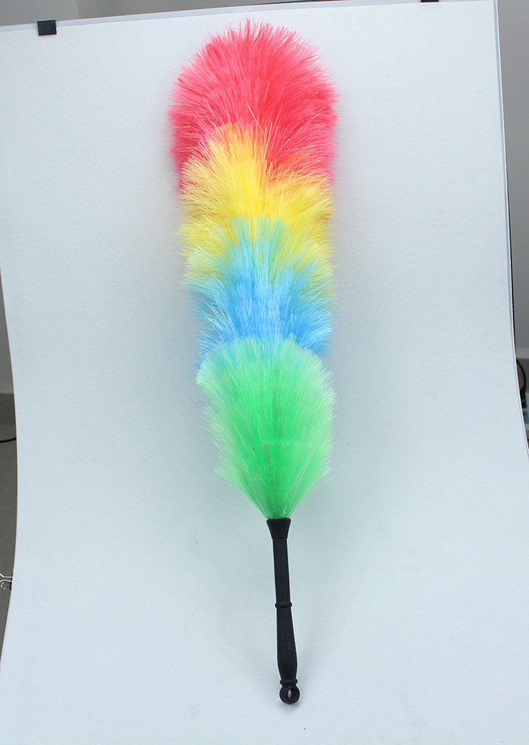 批发*加大加厚塑料鸡毛掸子 除尘掸子 彩色清洁毛掸防静电正品