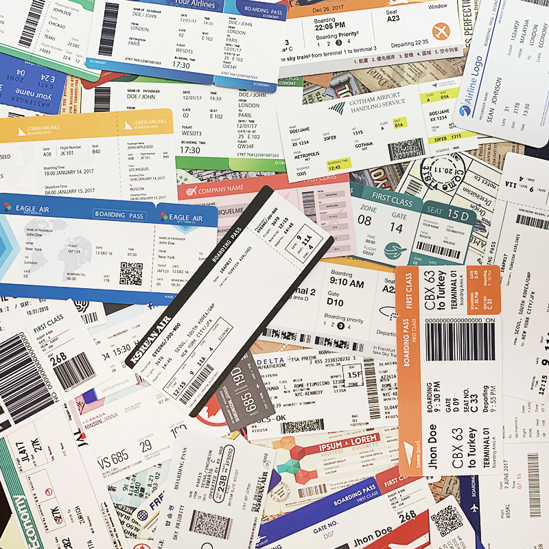 55 r airline boarding pass tiet tiets lage stier trolley suitcase decoration waterproof stier