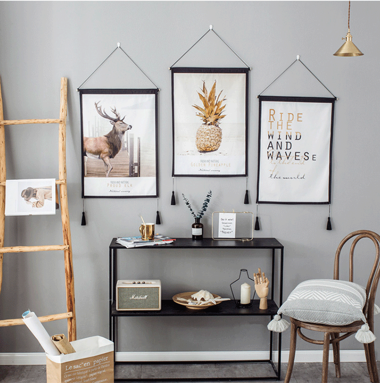 北欧背景布ins挂布民宿装饰壁毯房间床头挂画植物挂毯墙面装饰布