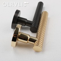 Italy imports silent magnetic door lock pure copper black gray modern minimal gold door handle lock