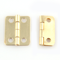 4-point small hinge Golden loose leaf shutter folding copper-plated hinge small hinge mini hinge 16*13