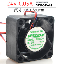 SPROFAN SJ-40A24C 24V 0 05A 3020 3CM 2-wire cooling fan