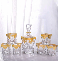 lapunes European household whisky cup high-grade crystal glass wine glass bottle wine glass spirit wine set