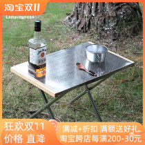 Coleman Portable Storage Heat Resistant Small Steel Table Outdoor Picnic BBQ Table Camping Cooking Table Folding Table Relaxing Table