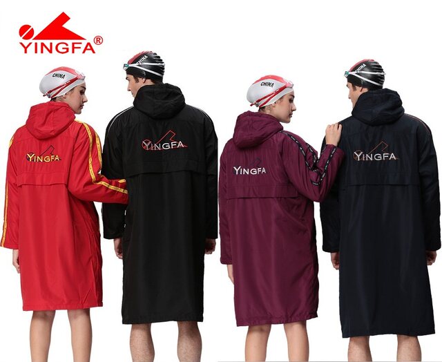 Yingfa's new sports cotton coat 023 thick velvet sherpa swim coat is cold-proof and quick-dry-sly-sly-sely coat to keep warm.