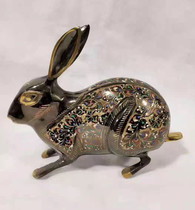 Copper Rabbit Pakistan Bronze Instrumental Bronze Zodiac Rabbit Handmade Rabbit