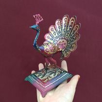 Copper Peacock Pakistan Bronze Ware Bronze Pendulum of the Bronze Ware